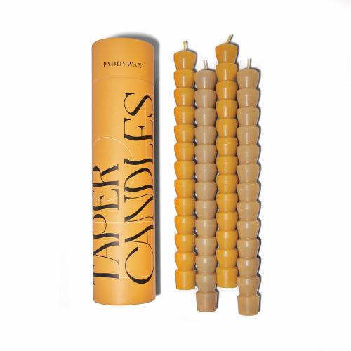 Taper Candle Set - Yellow & Beige