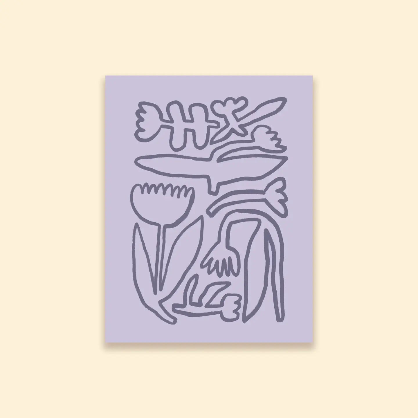 Purple Flowers - Print