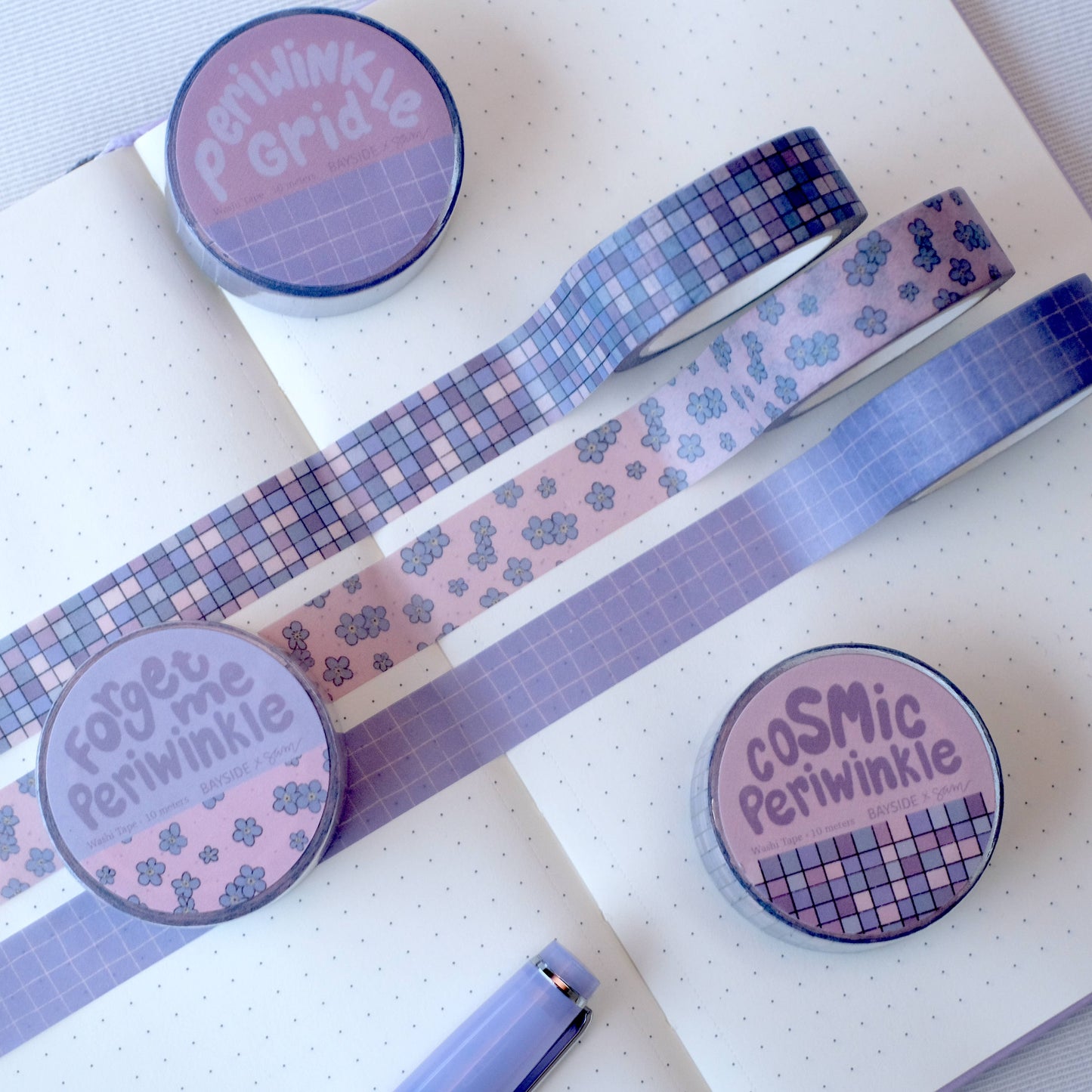Forget Me Periwinkle - Washi Tape Roll