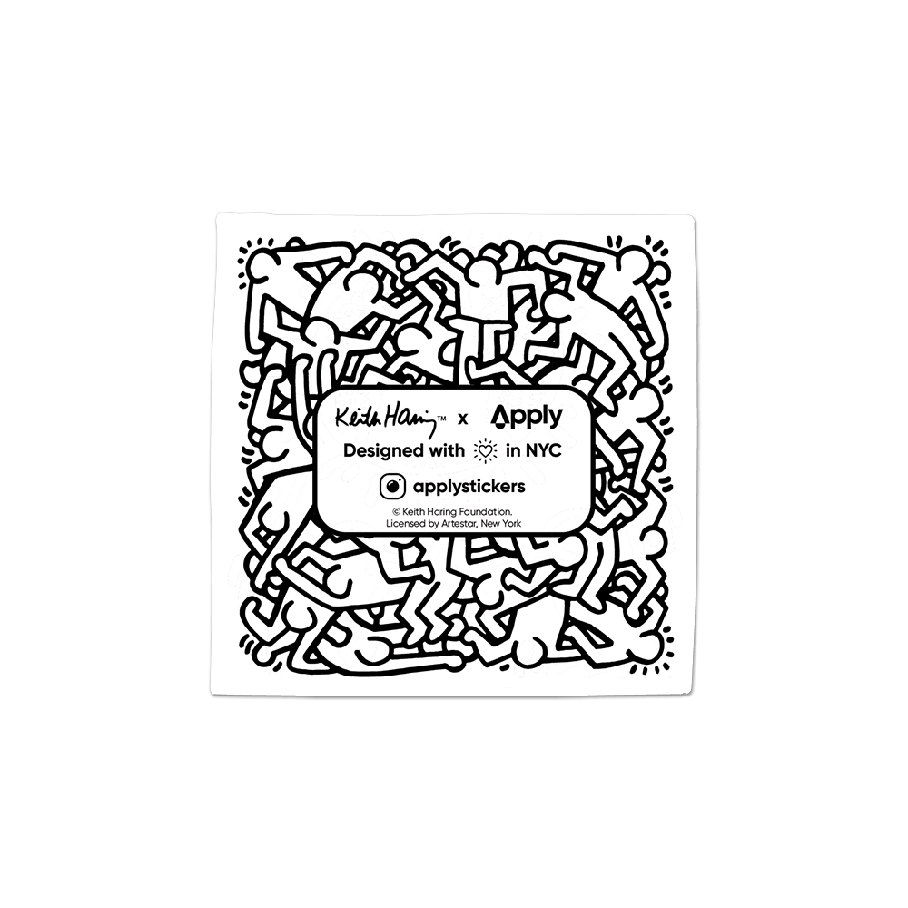 Earth by Keith Haring - Die-Cut Sticker