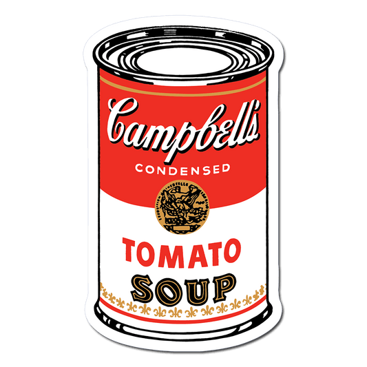 Campbell’s Soup Can by Andy Warhol - Die-Cut Sticker