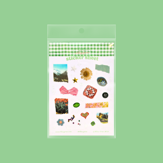 Sweet Ephemera Sticker Sheet
