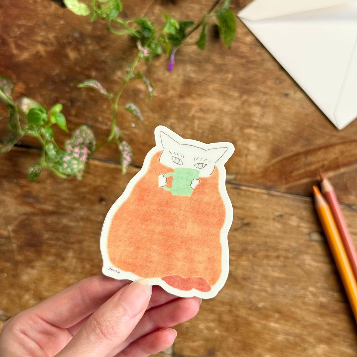 Cozy Cat Sticker