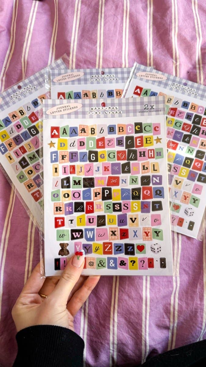 Letter Stickers (2 Sheets)