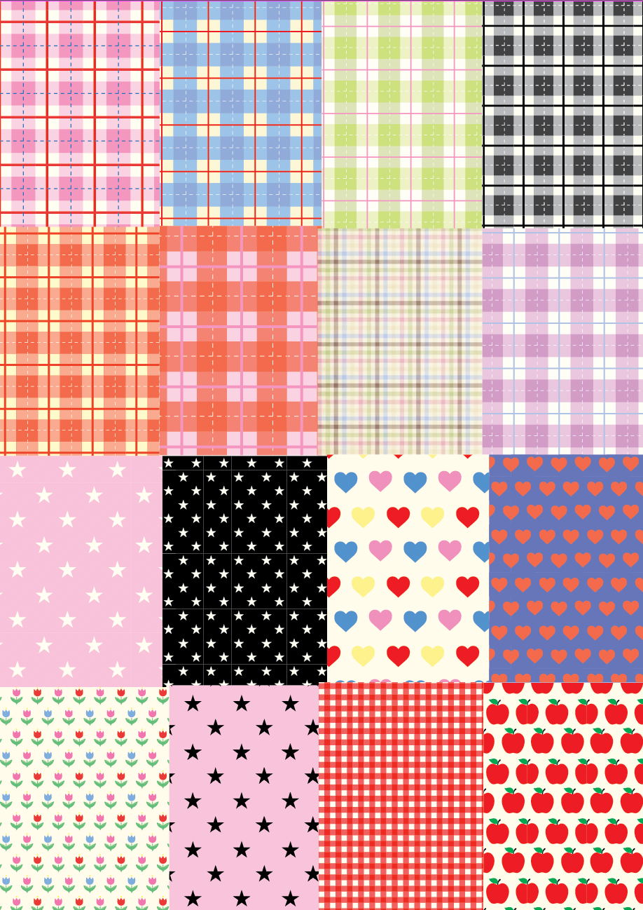 Martina’s Tiny Book of Scrapbooking Papers (Edition 4: Plaid & Stars!)