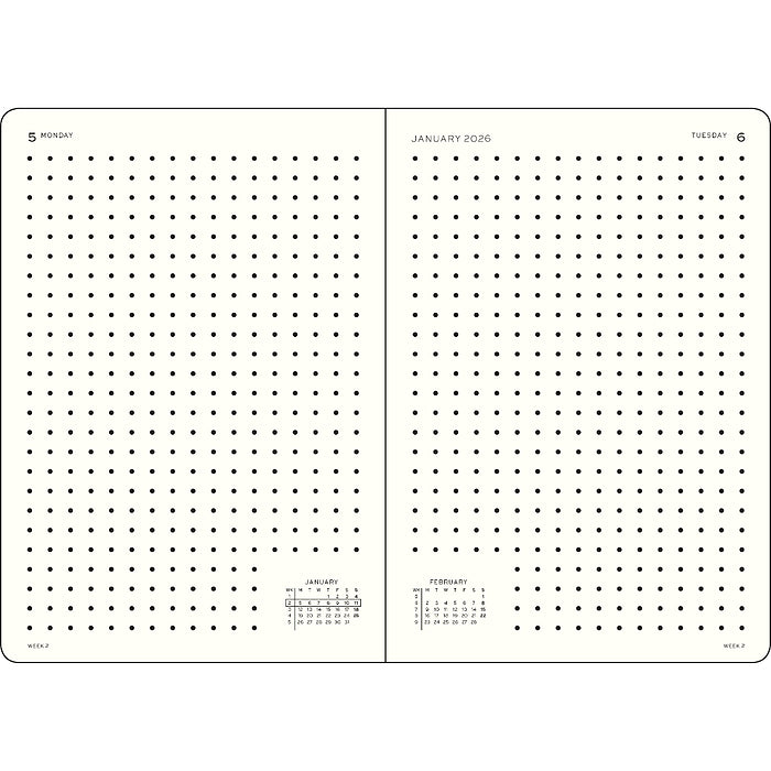 A5 Daily Planner - 2026, Dotted