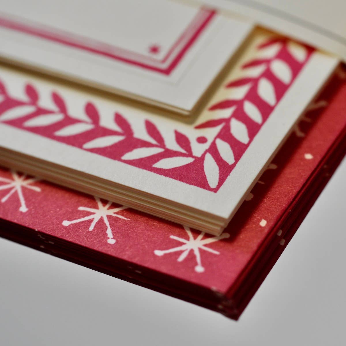 Notecard Set - Magenta Stars