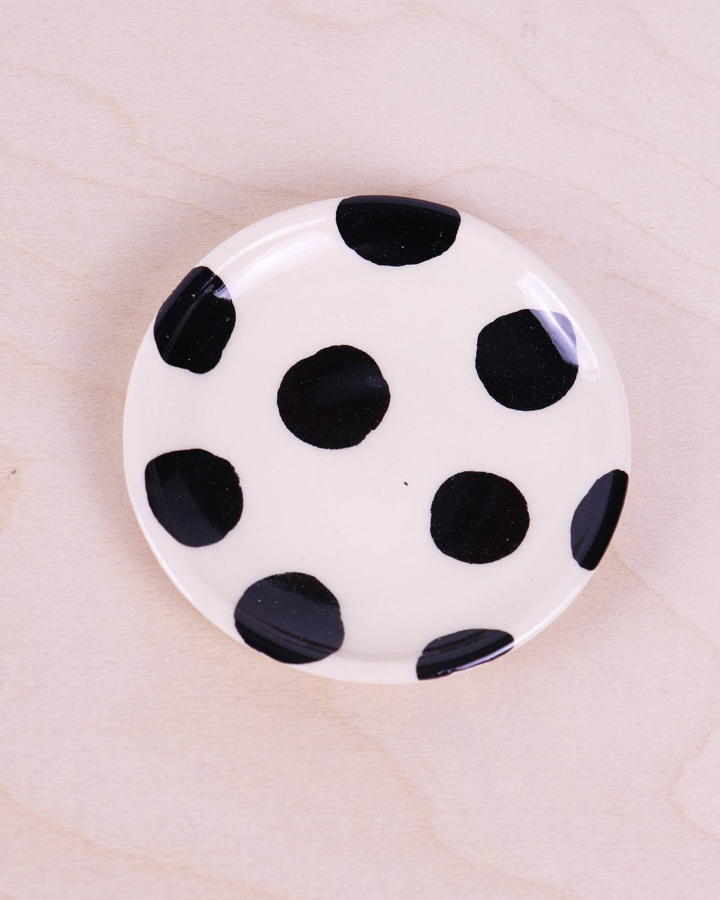 Mini Ceramic Trinket Dish - Polka Dot
