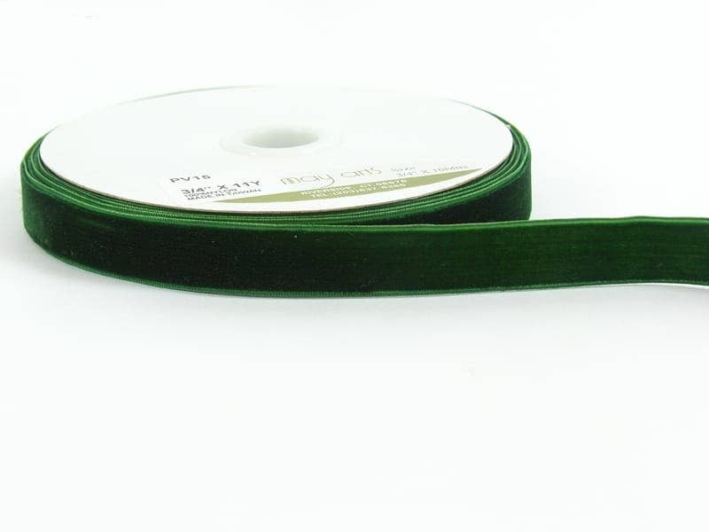 Velvet Ribbon- Classic Green