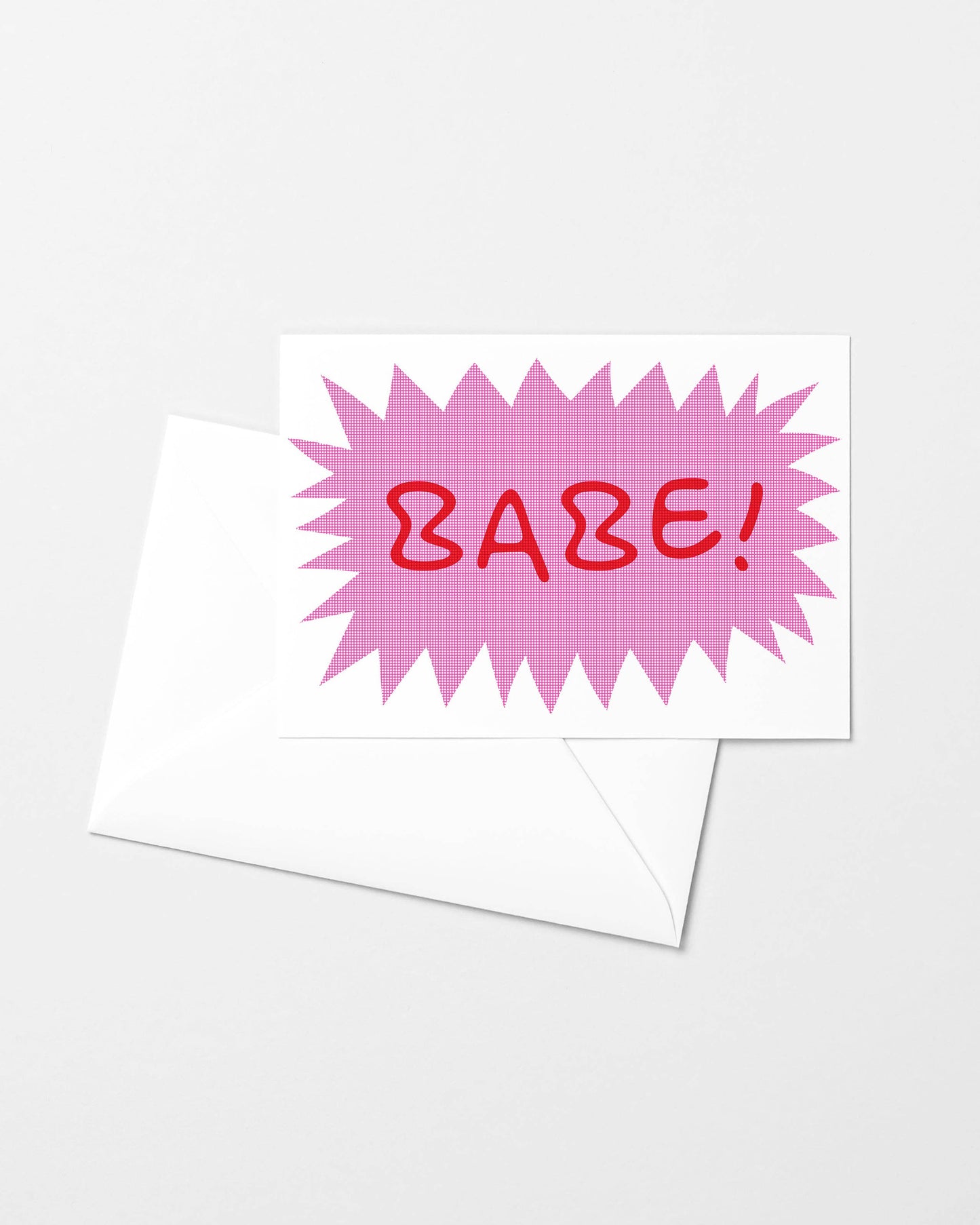 Babe! - Risograph Greeting Card
