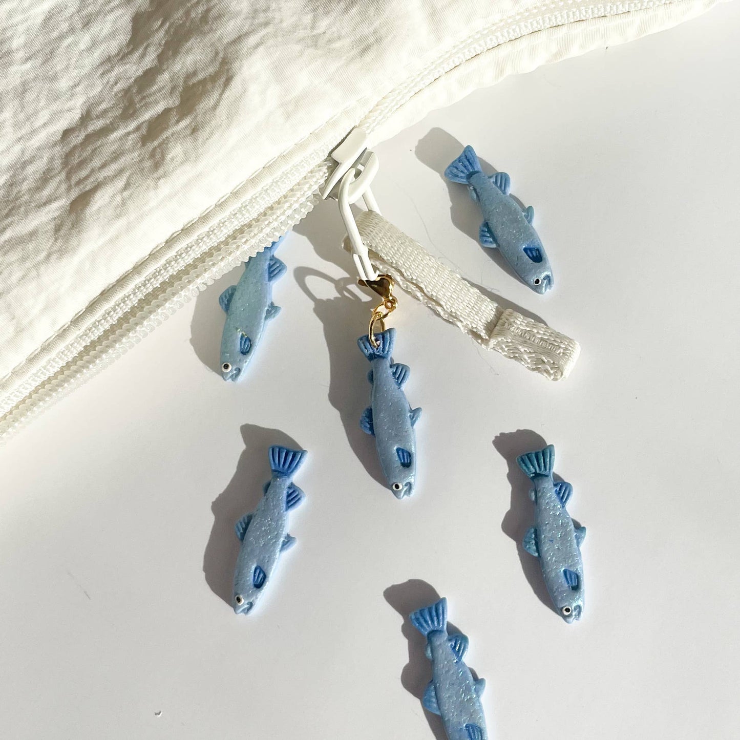 Blue Fancy Fish Bag Charm