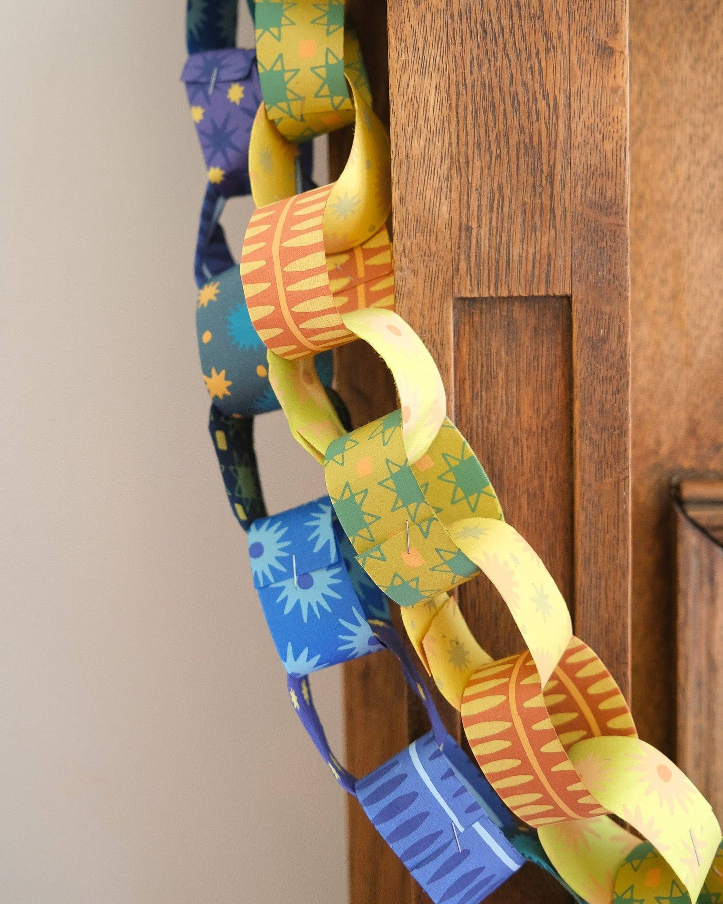 Blue and Yellow Paper Chain Kit