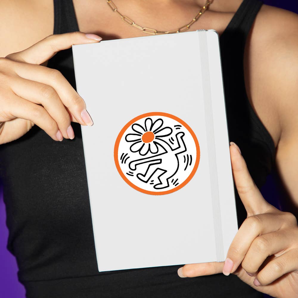 Flower by Keith Haring - Die-Cut Sticker