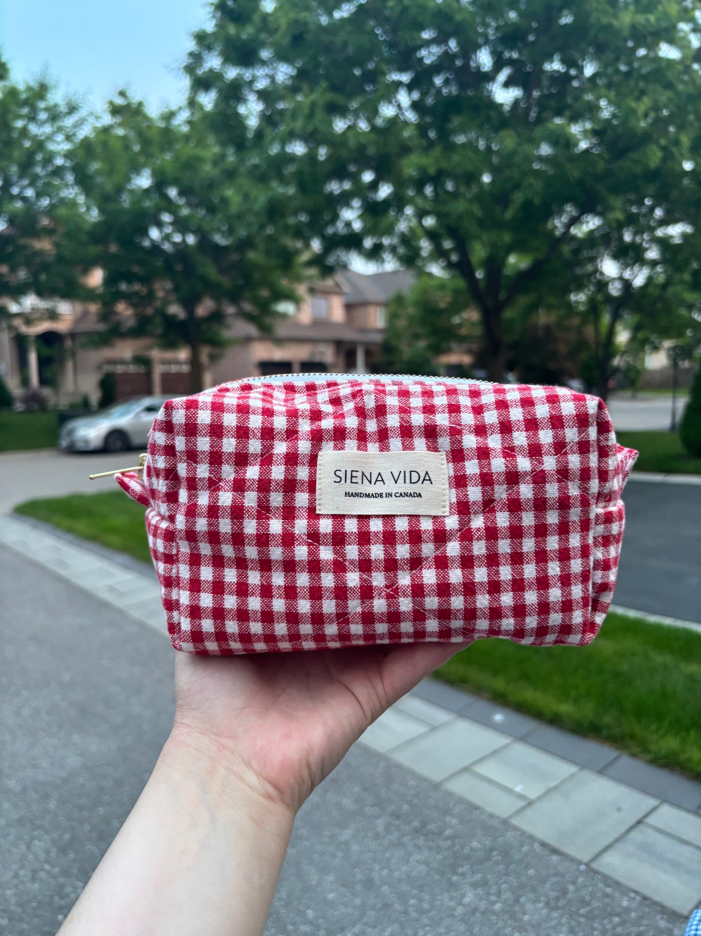 Quilted Zipper Pouch