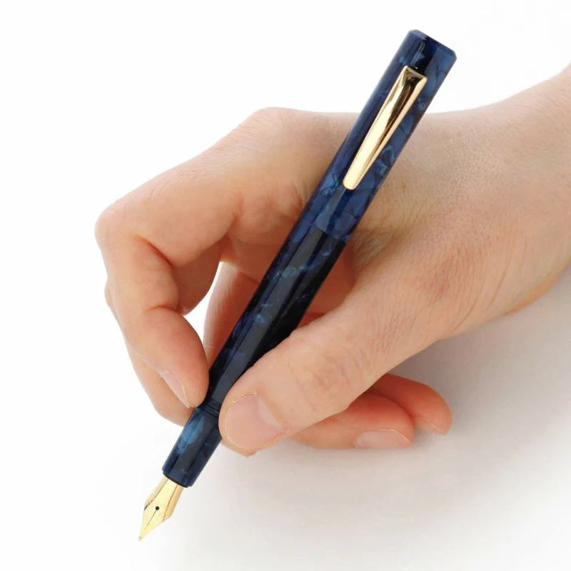 Marbled Fountain Pen - Navy