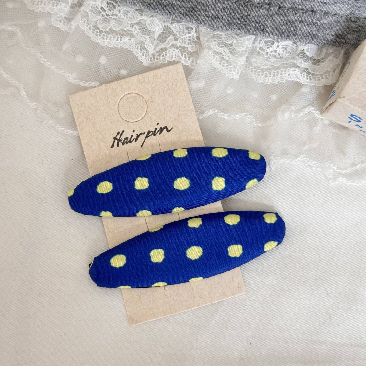 Oval Polka Dot Snap - Hair Clip Set