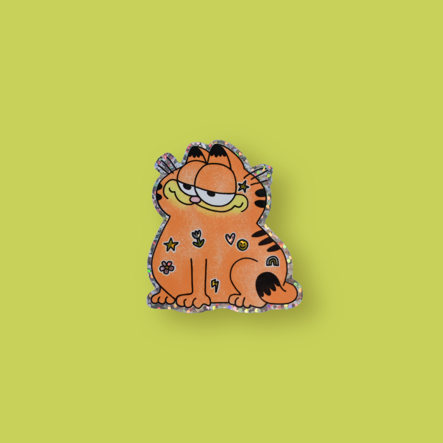 Garfield With Stickers - Sticker