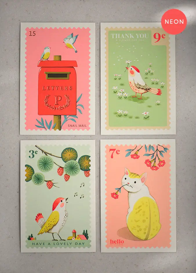 Postcard - Letters Mailbox