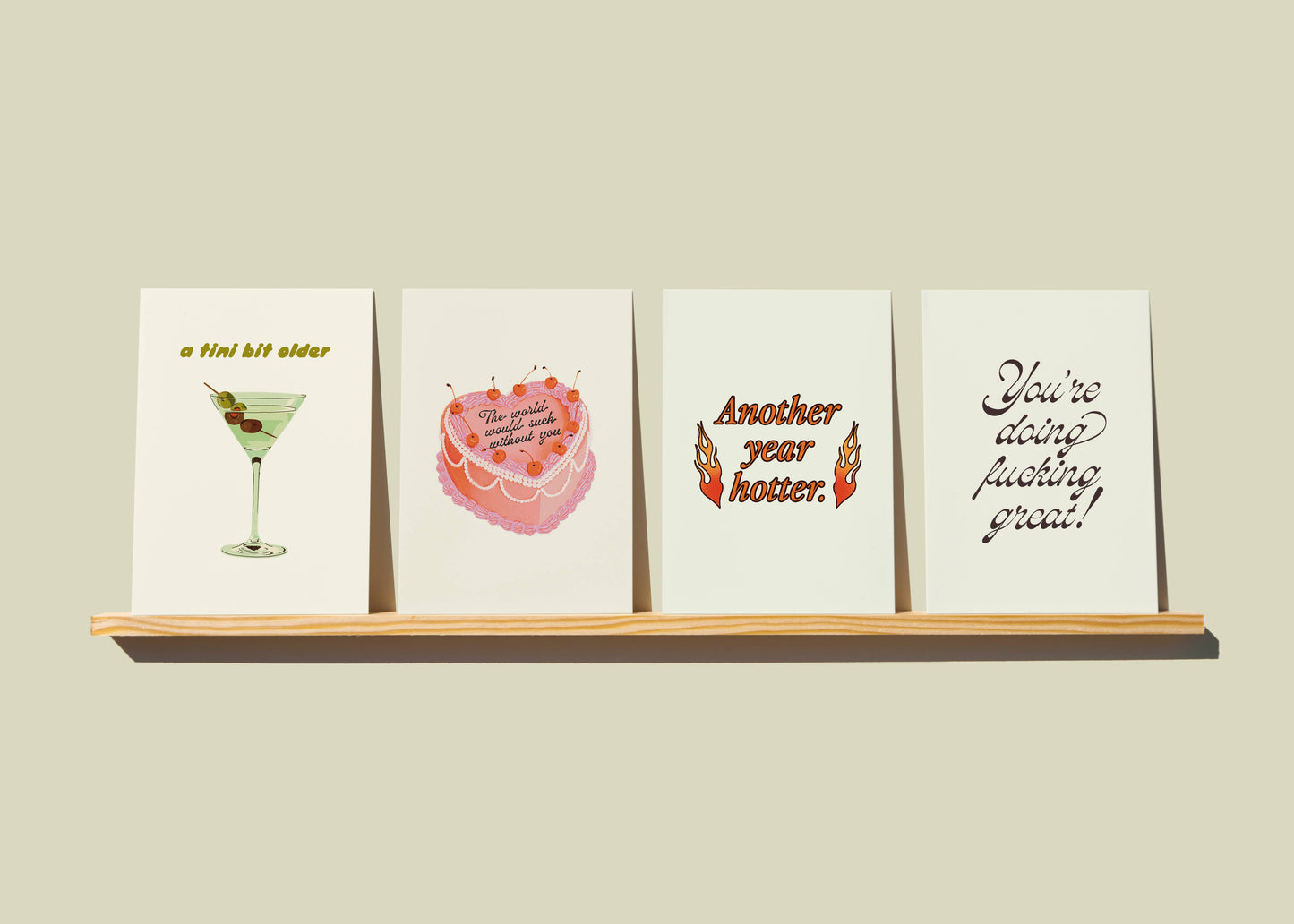 The World Would Suck Without You - Heart Cake Greeting Card