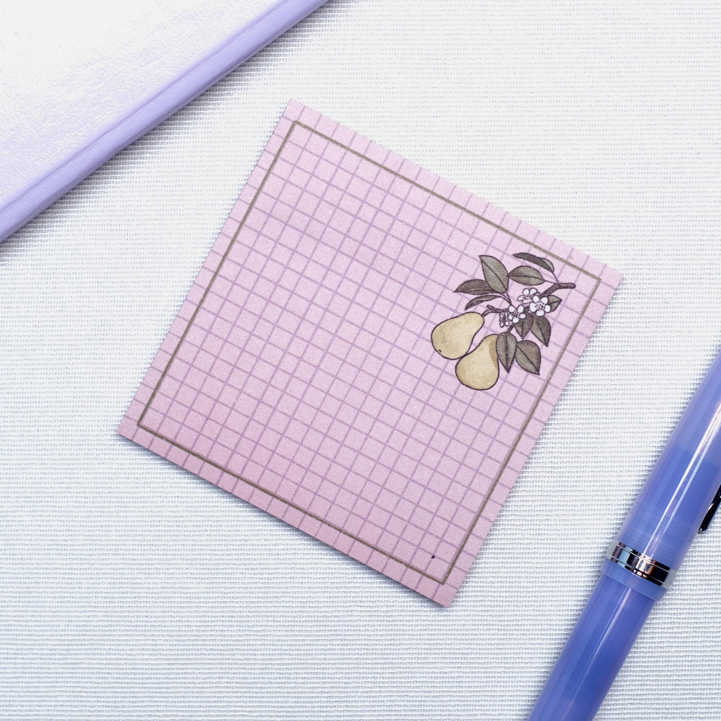 Sticky Notes - Checkered Pear