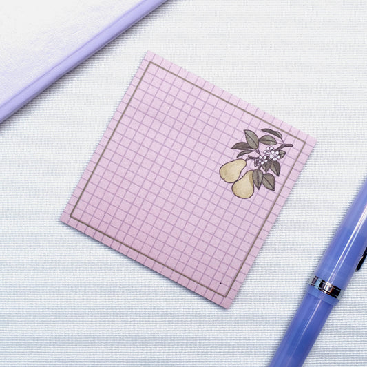 Sticky Notes - Checkered Pear