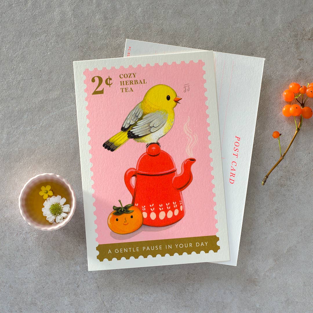 Postcard - Cozy Herbal Tea