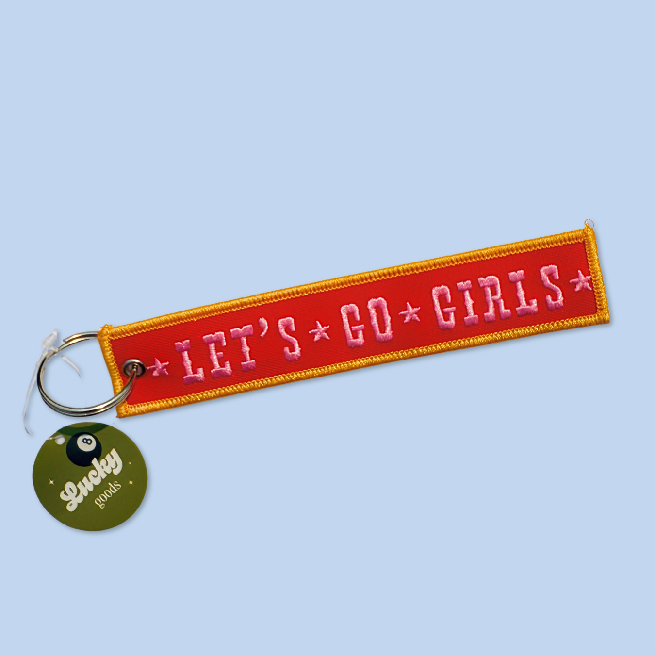 Let’s Go Girls - Embroidered Keychain