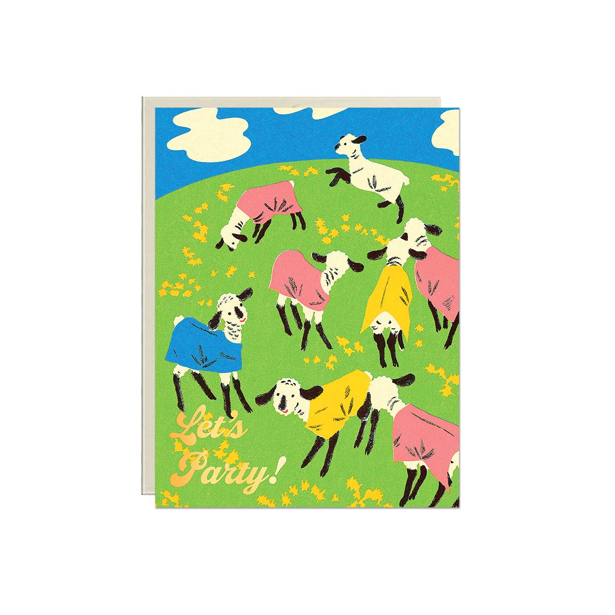 Let’s Party Lambs- Birthday Card