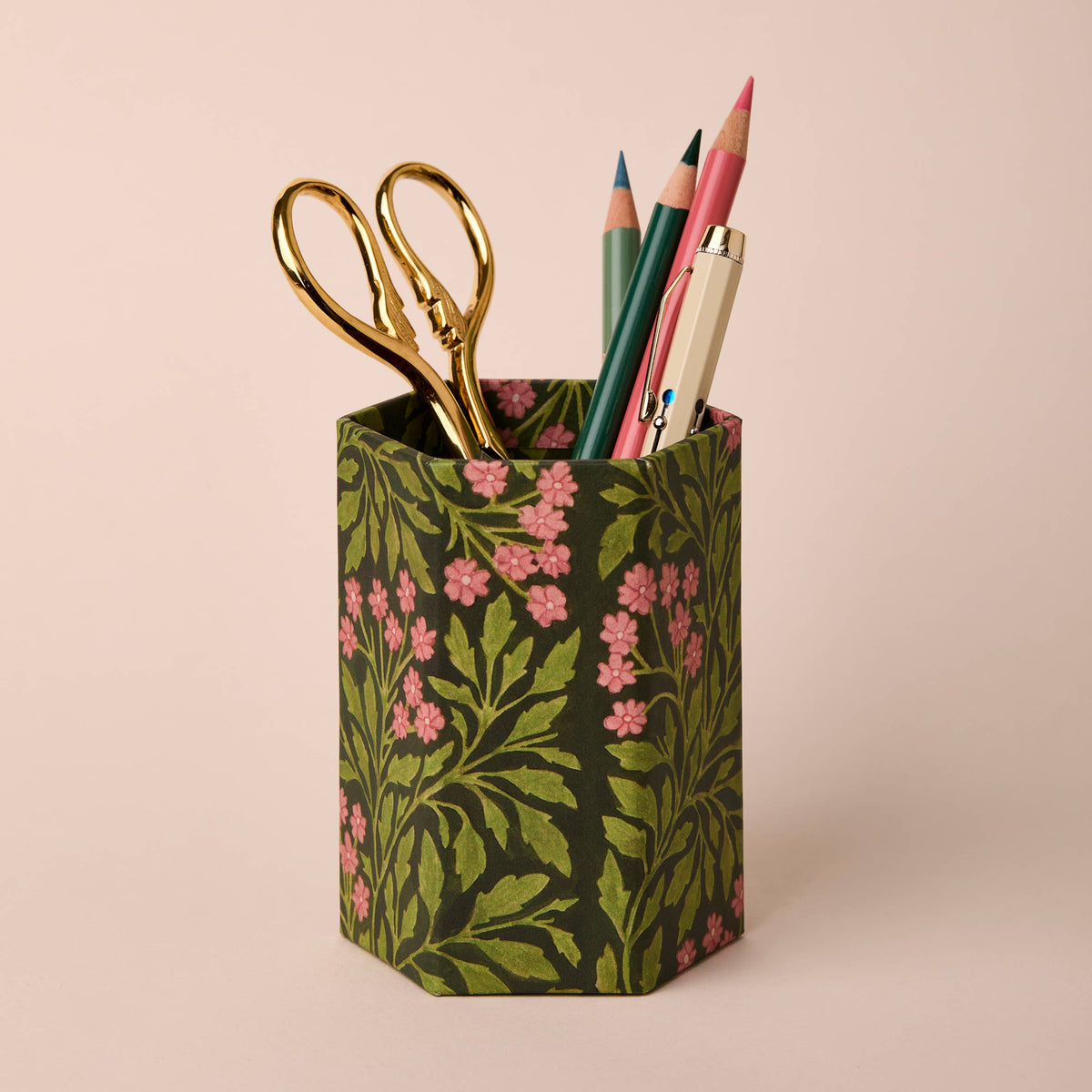 Pen Pot - Green Flora