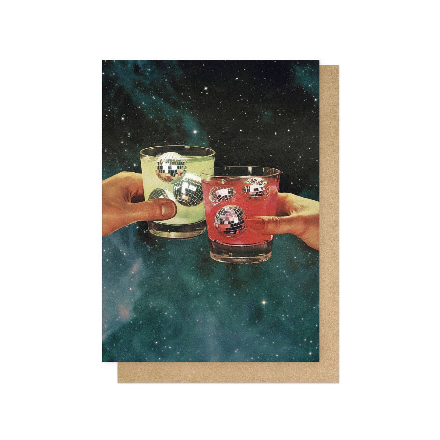Cosmic Cheers - Greeting Card