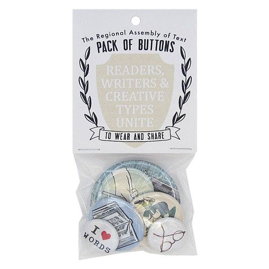 Pack of Buttons - Readers & Writers