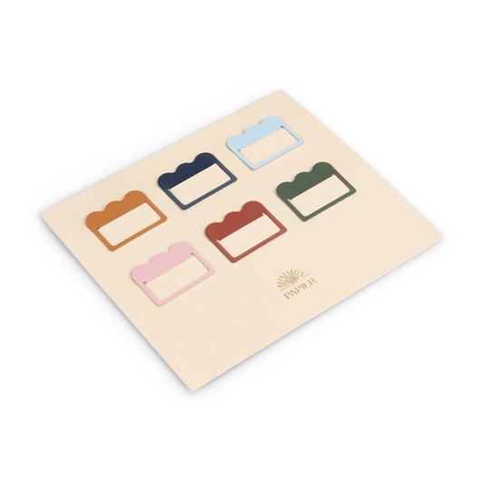 Metal Notebook Tabs, Multicolour - Cloud