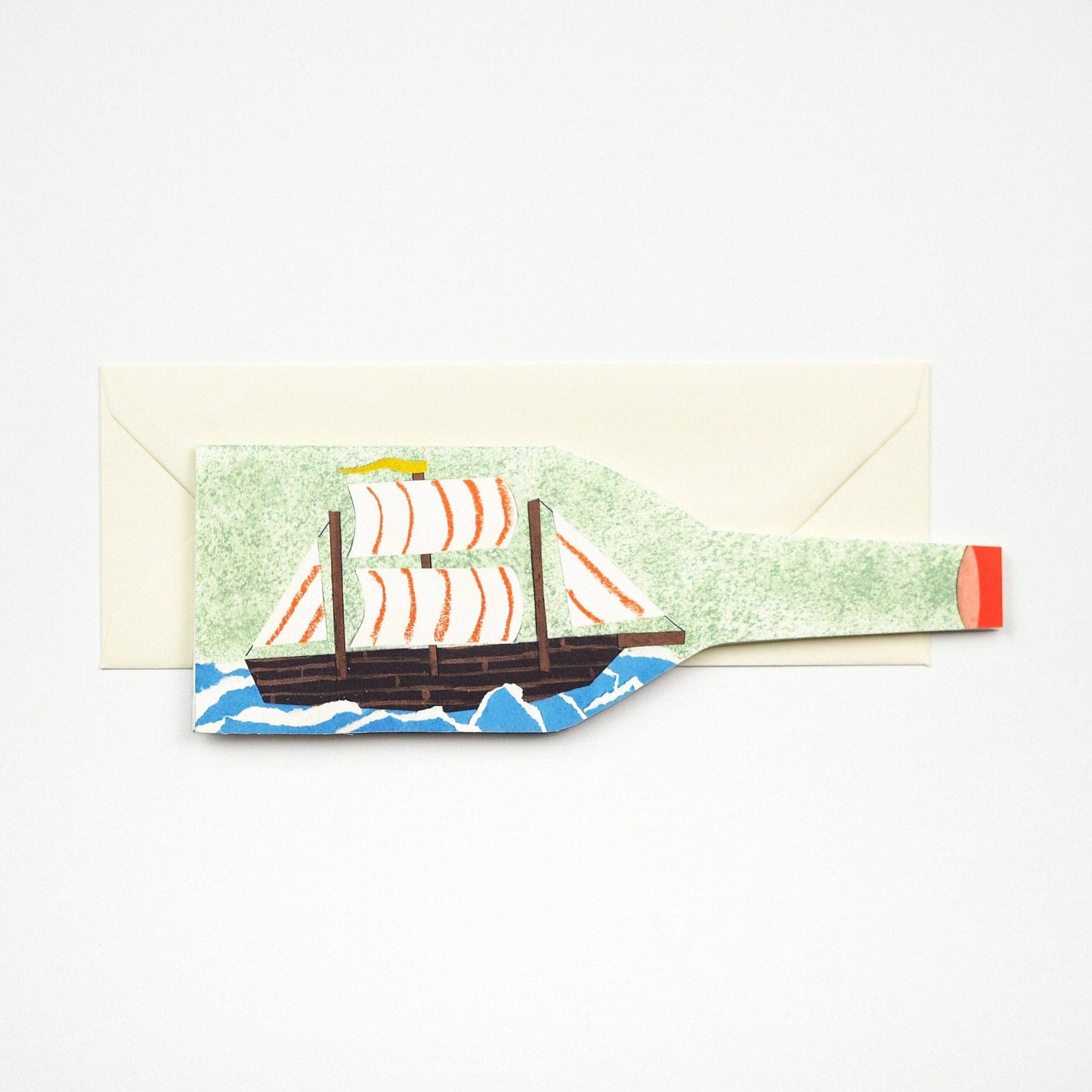 Ship in a Bottle - Greeting Card