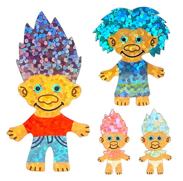 Sparkle Trolls Sticker Sheet