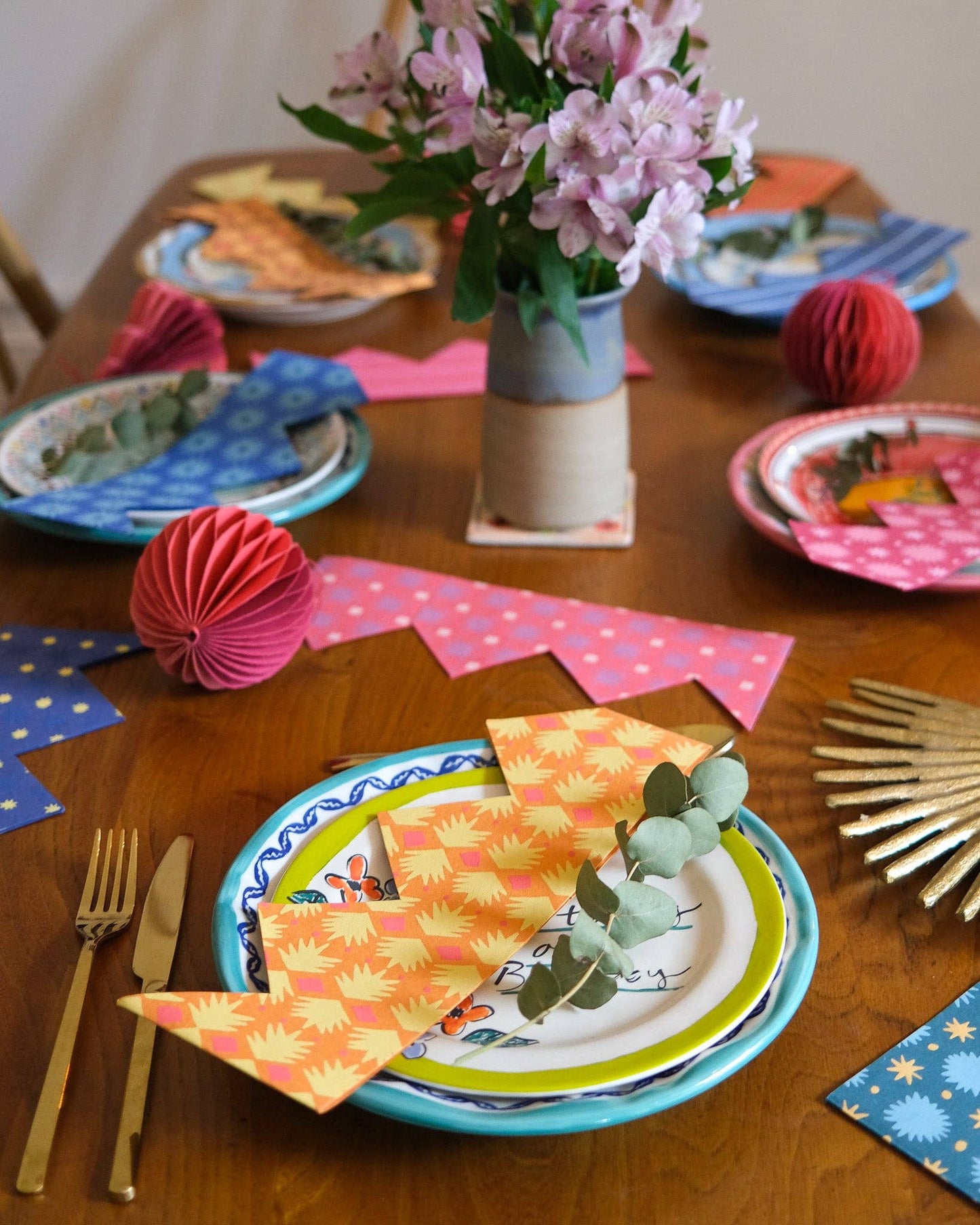 Yellow Paper Crowns Set