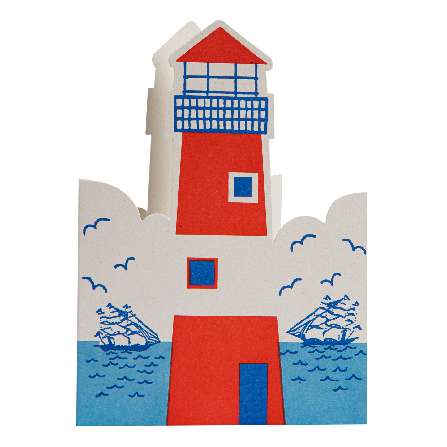 Lighthouse - Cut-Out Greeting Card