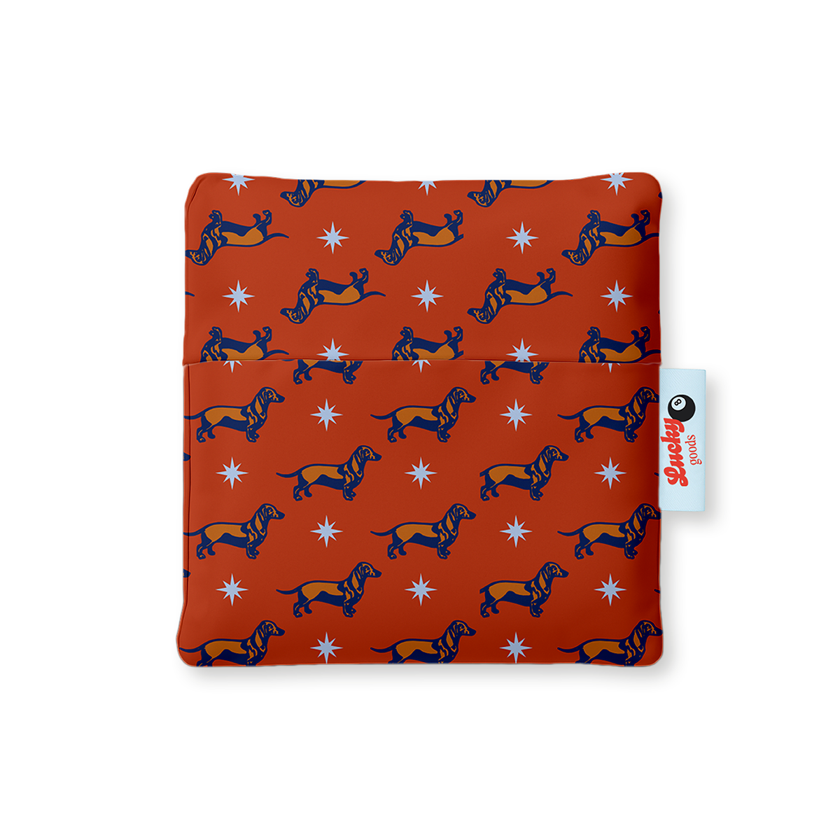 Weiner Dog Starburst Pattern - Foldable Nylon Tote
