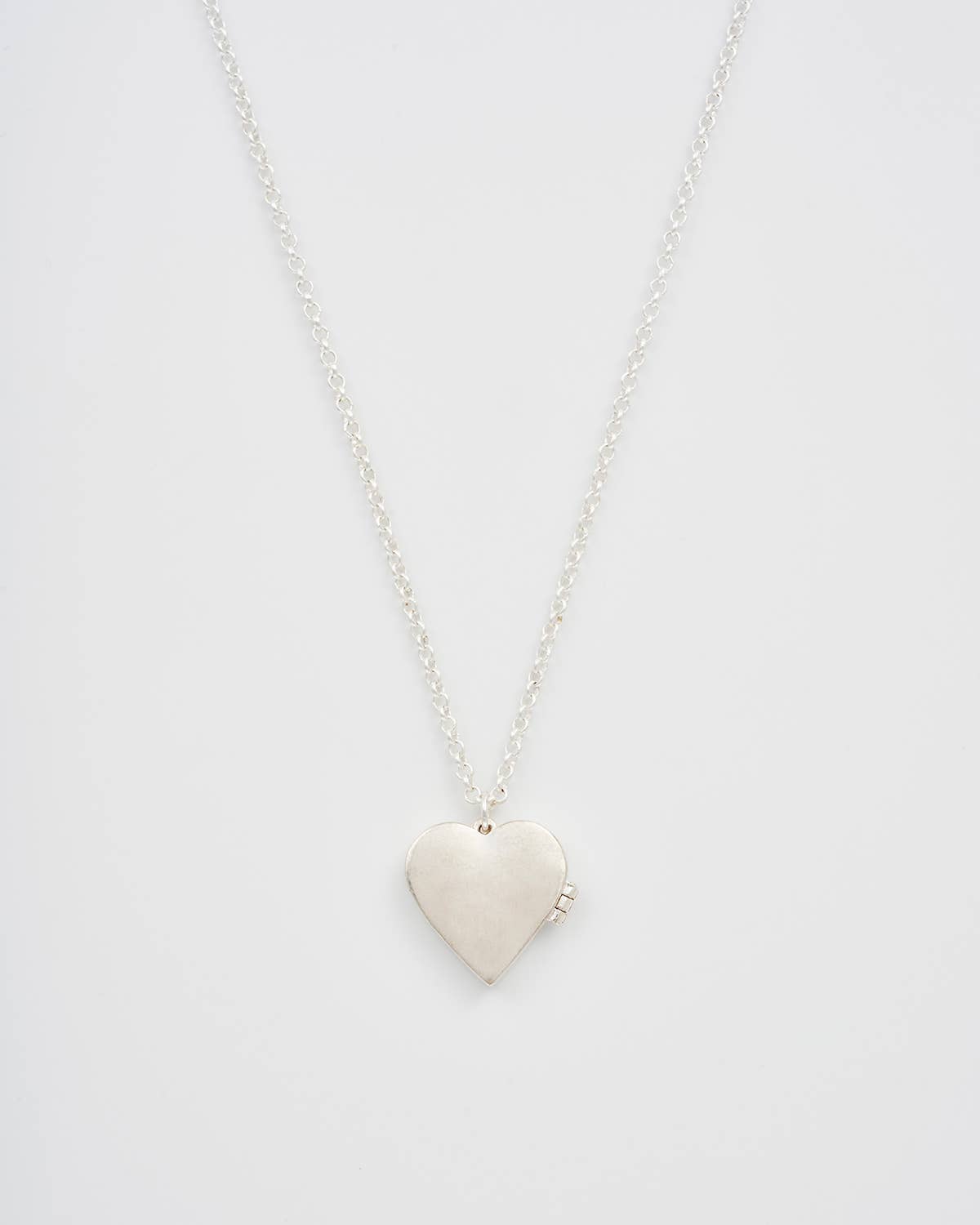 Floral Heart - Silver Locket Necklace