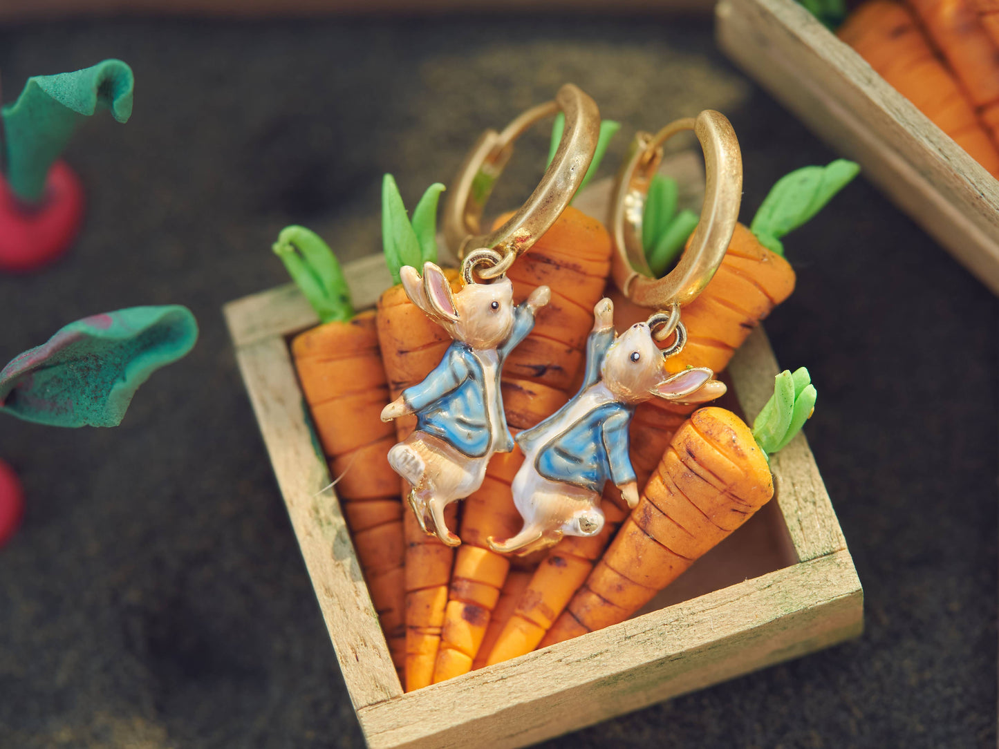 Fable x Peter Rabbit Huggie Earrings
