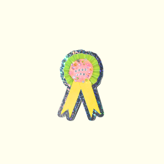 Good Job Ribbon Sticker