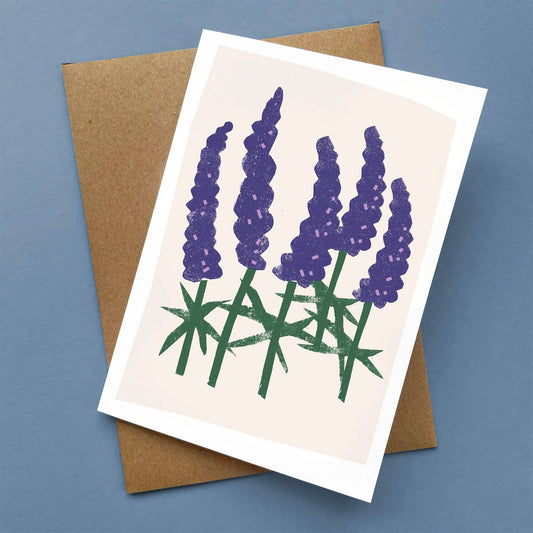 Wild Lupins - Greeting Card