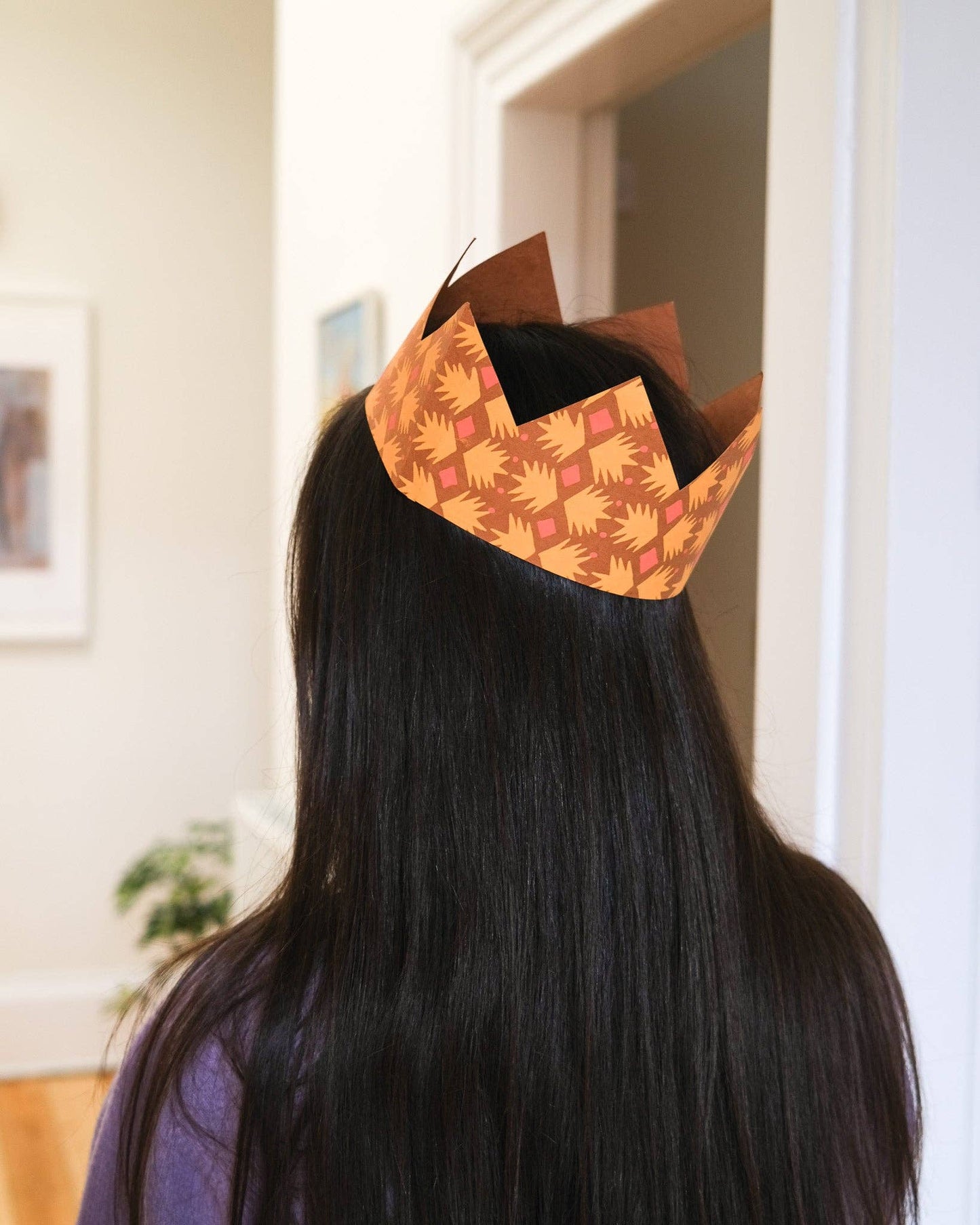 Yellow Paper Crowns Set