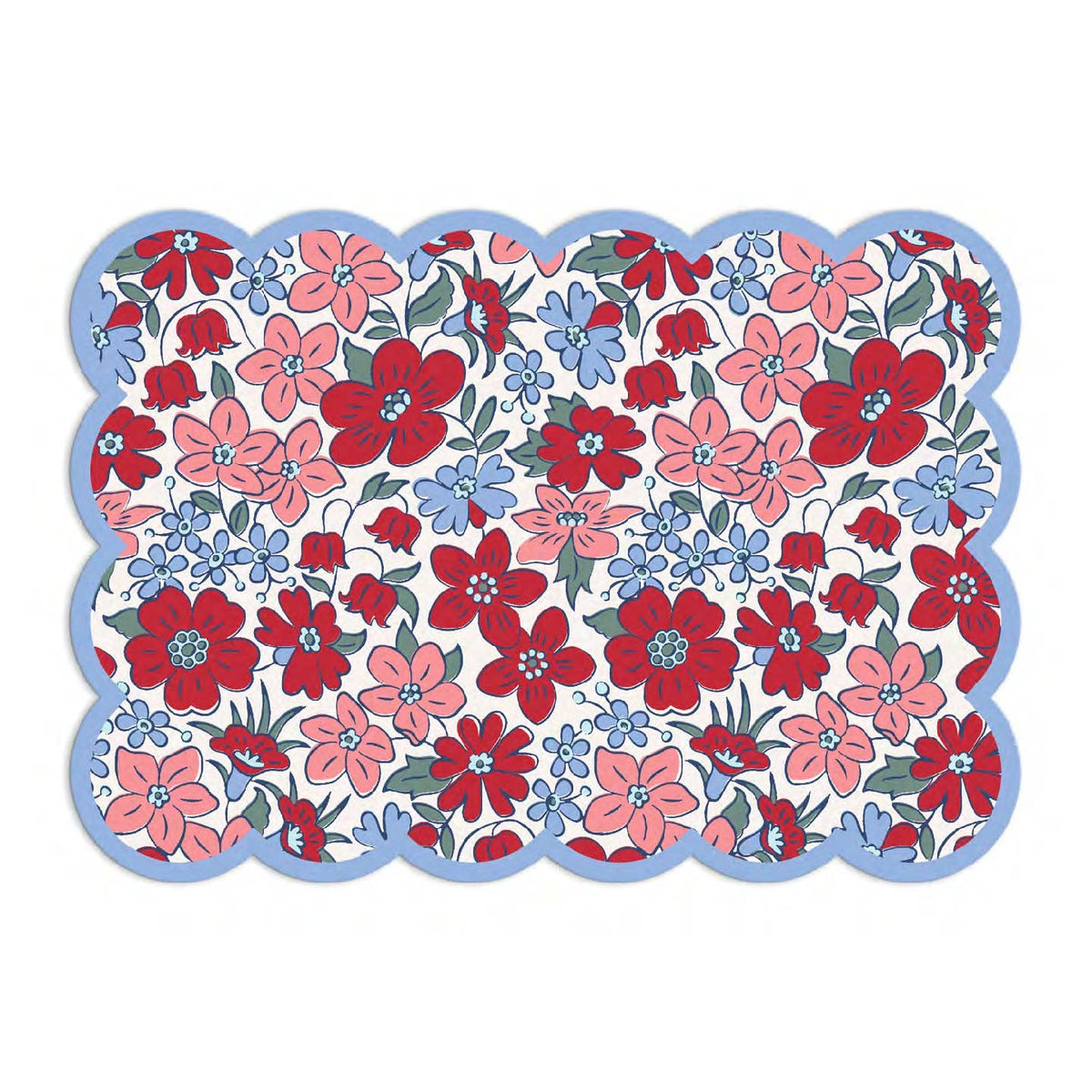Liberty Scalloped Shaped Notecard Set