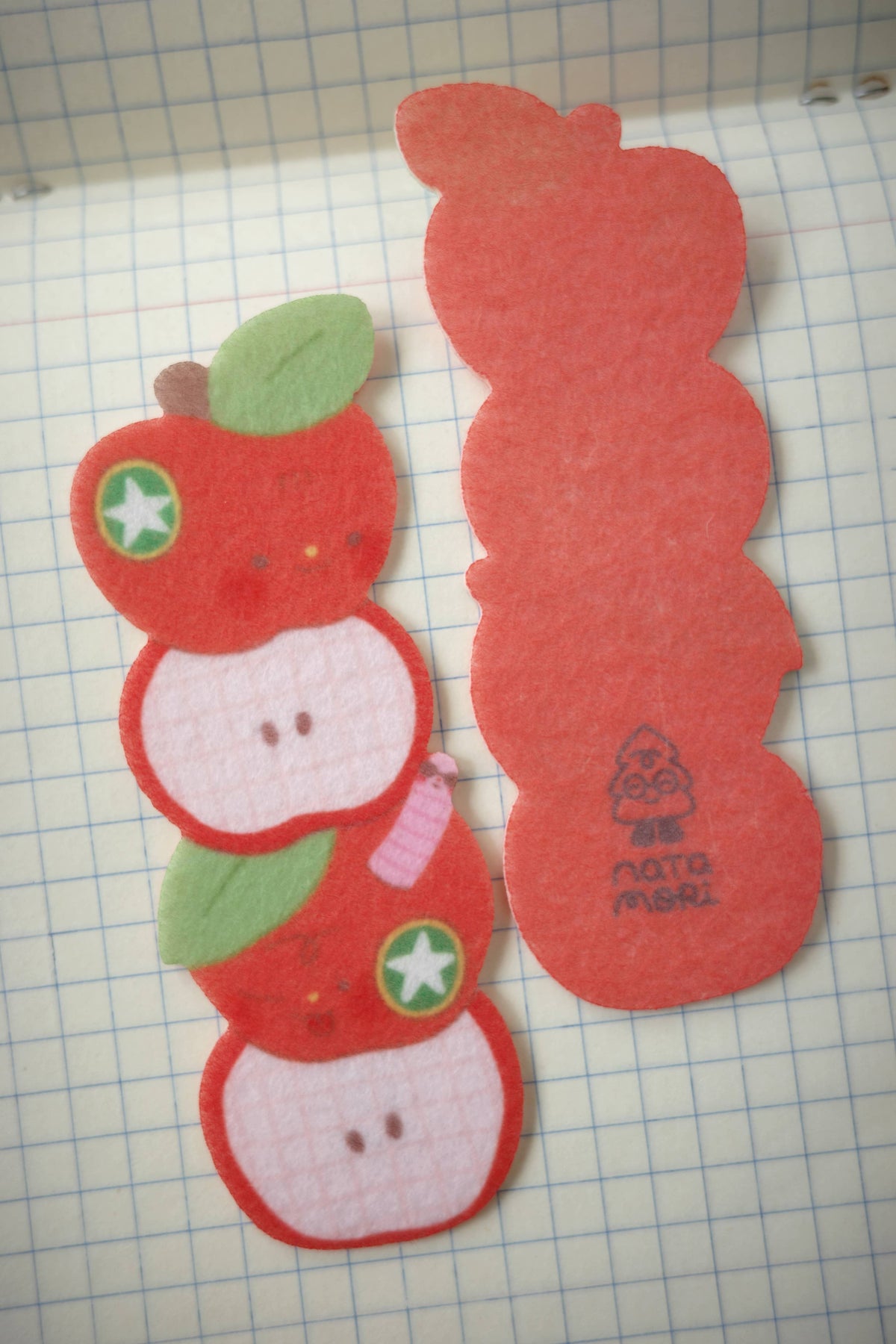 Apples - Felt Bookmark