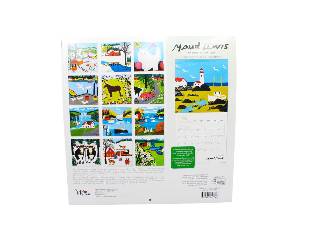 2027 Calendar - Maud Lewis