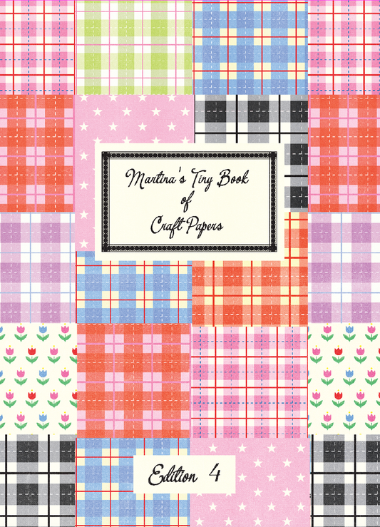 Martina’s Tiny Book of Scrapbooking Papers (Edition 4: Plaid & Stars!)