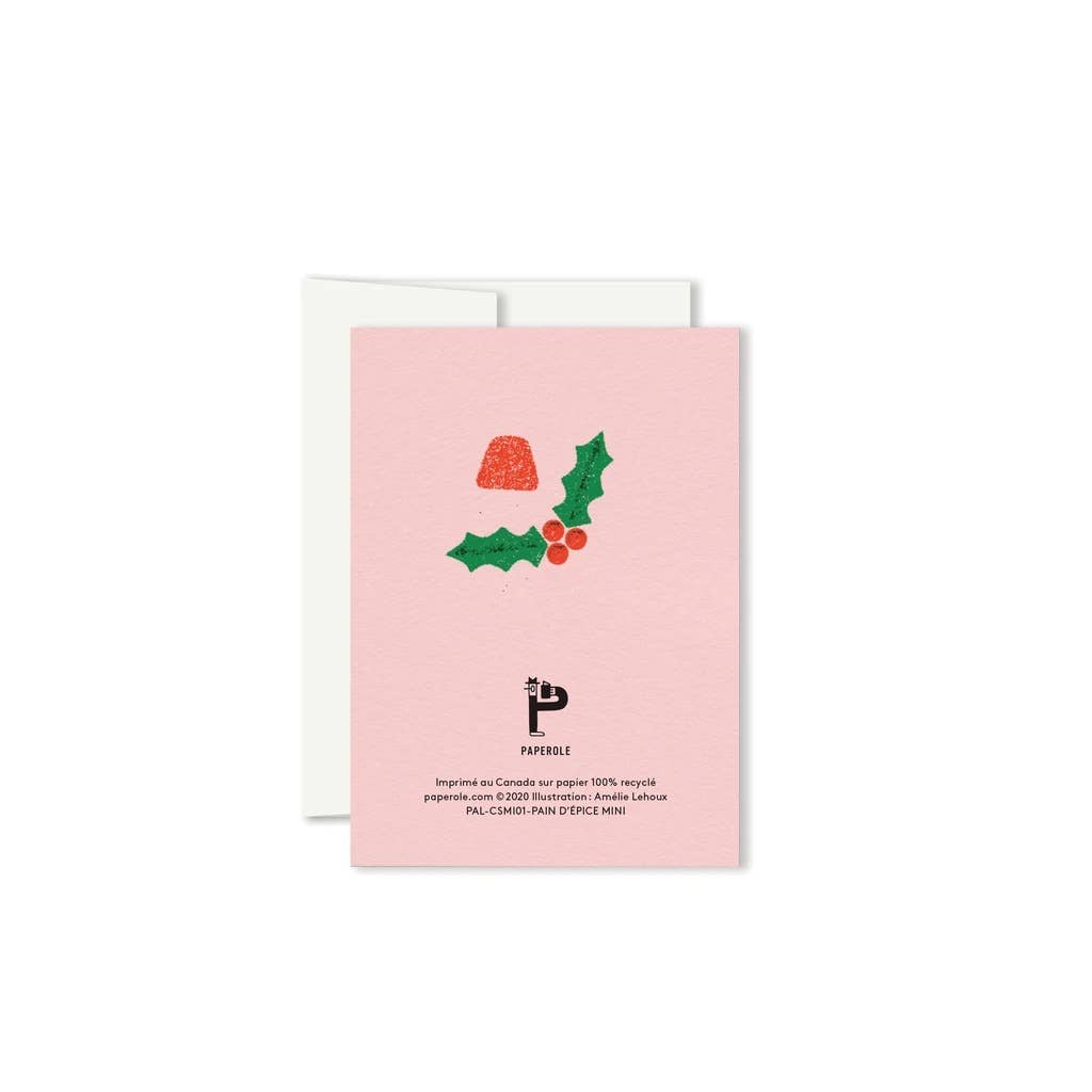 Gingerbread — Mini Greeting Card