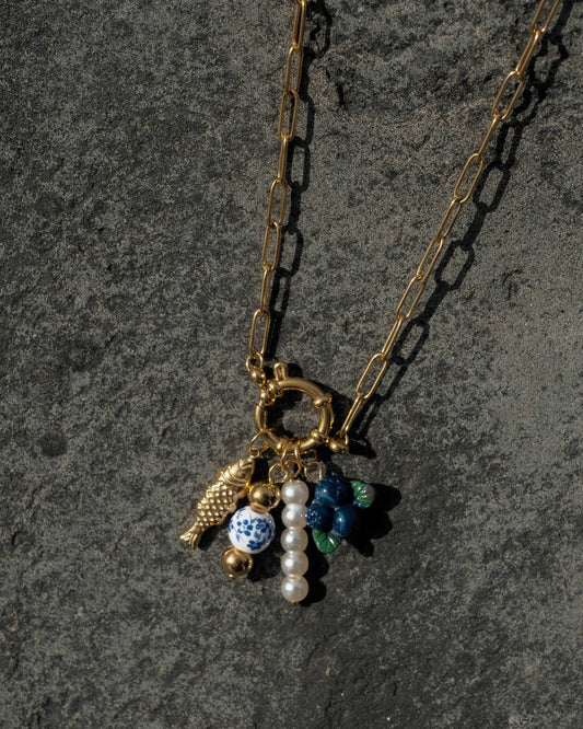 Fish and Friends Charm Necklace