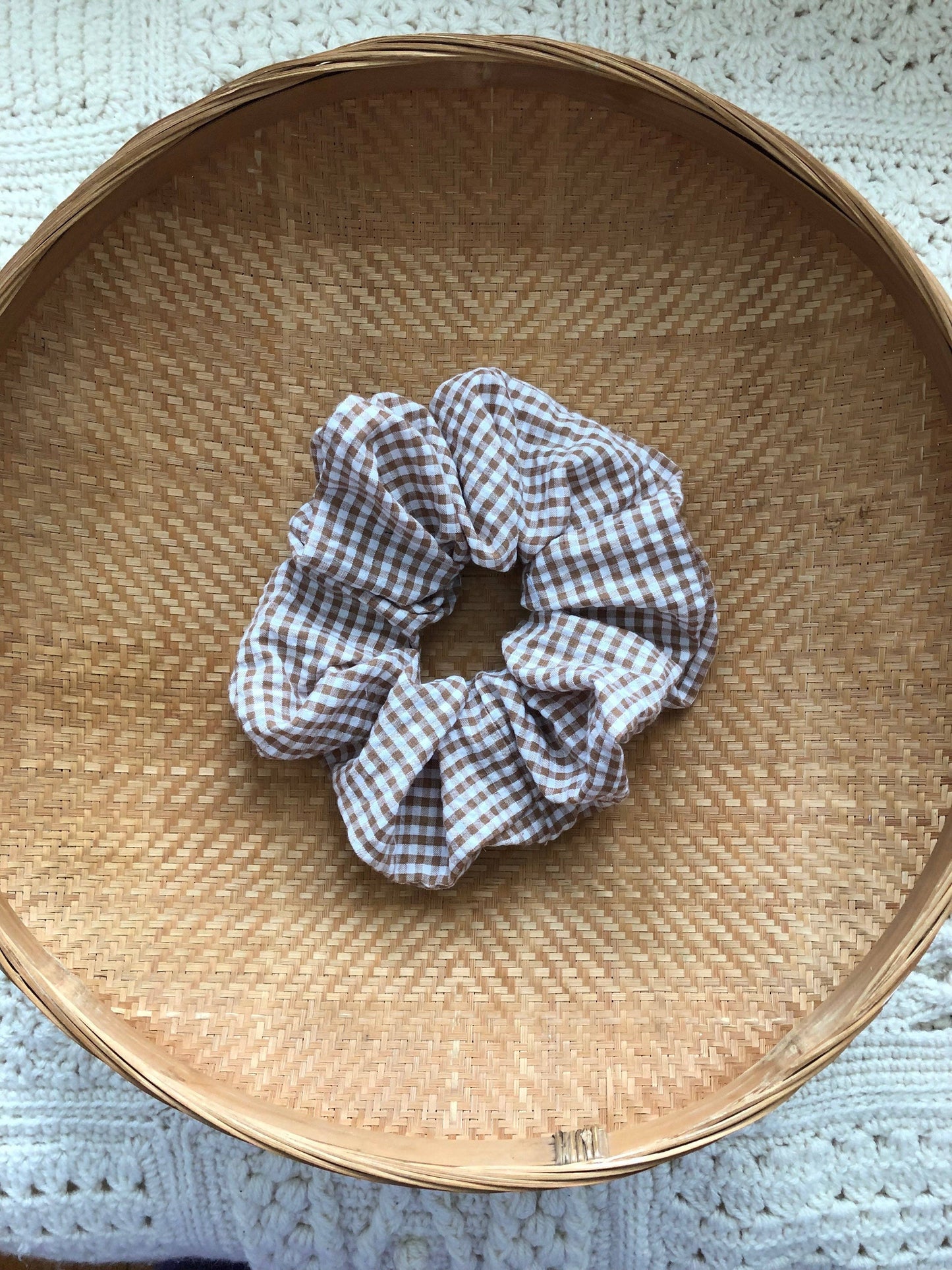 Gingham Scrunchies