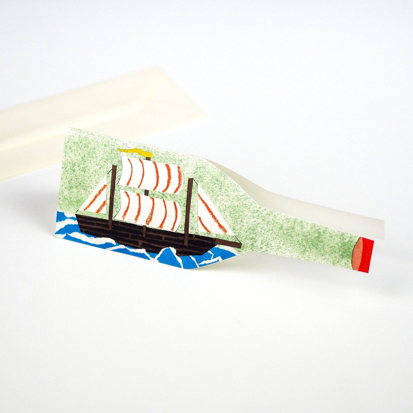 Ship in a Bottle - Greeting Card